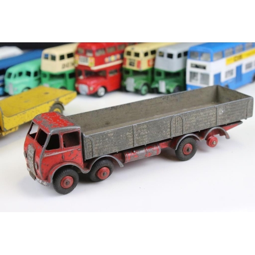 1426 - 20 Mid 20th C play worn Dinky & Corgi diecast models to include Dinky Luxury Coach, Dinky Duple Road... 