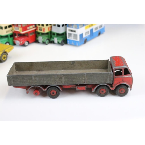 1426 - 20 Mid 20th C play worn Dinky & Corgi diecast models to include Dinky Luxury Coach, Dinky Duple Road... 