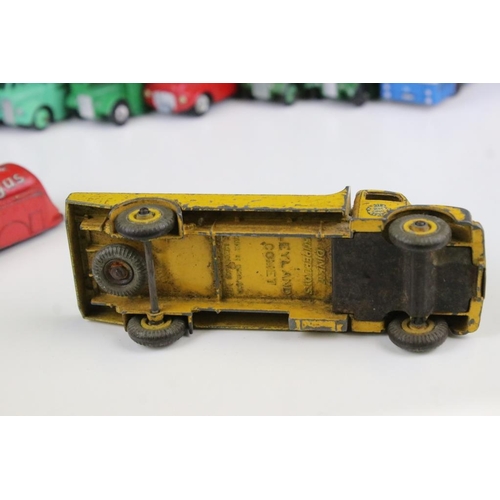 1426 - 20 Mid 20th C play worn Dinky & Corgi diecast models to include Dinky Luxury Coach, Dinky Duple Road... 