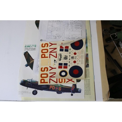 147 - Two boxed & unbuilt plastic model plane kits to include Tamiya 1/48 Avro Lancaster BI/BII (no. 9) an... 