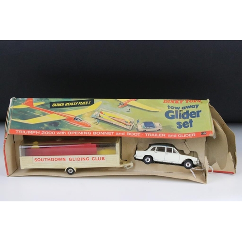 Boxed Dinky 118 Triumph 2000 Tow Away Glider Gift Set diecast 