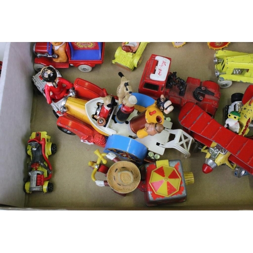 1427 - Over 35 Mid 20th C onward play worn diecast models, mainly TV related, to include Corgi, Matchbox, P... 