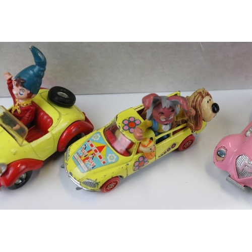 1427 - Over 35 Mid 20th C onward play worn diecast models, mainly TV related, to include Corgi, Matchbox, P... 