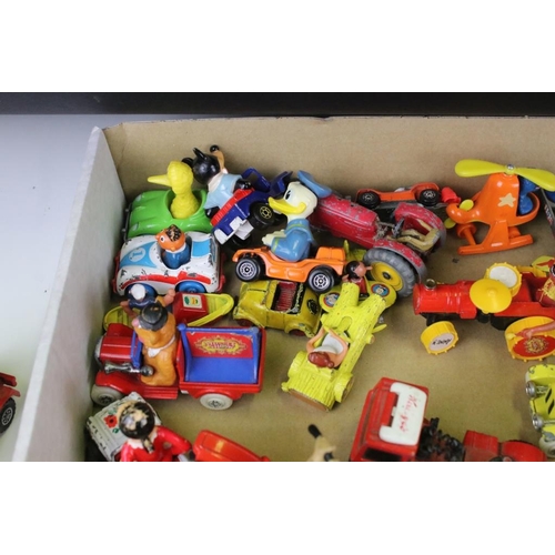 1427 - Over 35 Mid 20th C onward play worn diecast models, mainly TV related, to include Corgi, Matchbox, P... 