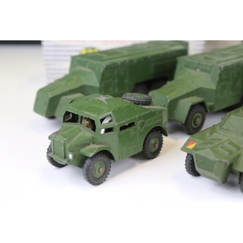 1437 - Three boxed Dinky Supertoys military diecast models to include 660 Tank Transporter, 622 10 Ton Army... 