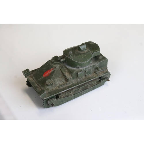 1439 - 39 Mid 20th C onwards play worn military diecast models to include Dinky, Britains, ERTL & Solido ex... 