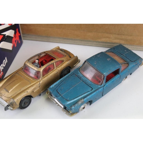 1440 - Around 60 play worn diecast models, mainly mid 20th C, to include Dinky, Corgi, Crescent & Matchbox ... 