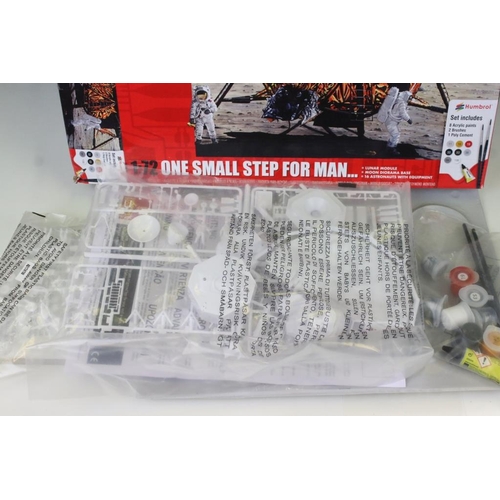 204 - Three boxed Space related plastic model kits to include Airfix 1/144 10170 Space Shuttle, Nu-Bee Kit... 