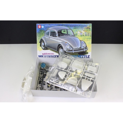 205 - Six boxed Tamiya 1/12 - 1/24 plastic model kits to include 99 Honda NSR 500 Factory Colour, 43 Honda... 