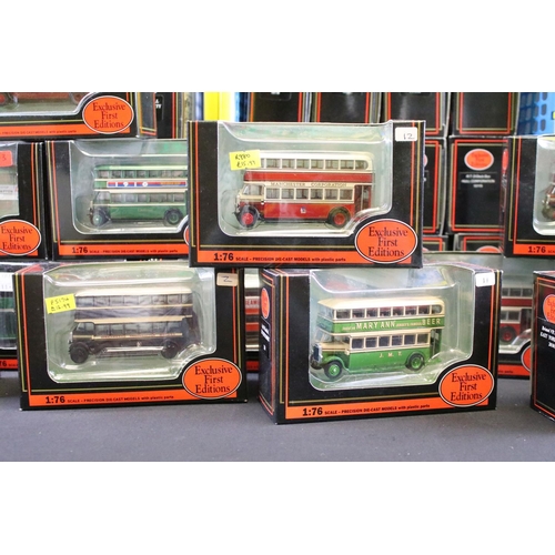 1049 - 50 Boxed EFE Exclusive First Editions diecast model buses, ex (three boxes)