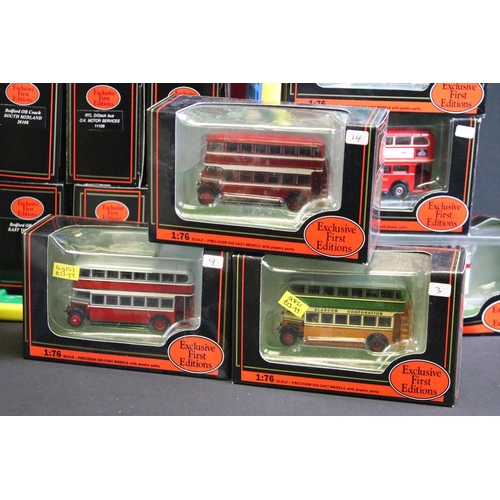 1049 - 50 Boxed EFE Exclusive First Editions diecast model buses, ex (three boxes)