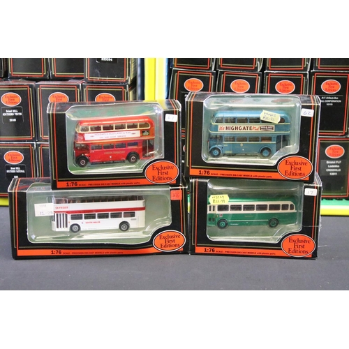 1049 - 50 Boxed EFE Exclusive First Editions diecast model buses, ex (three boxes)