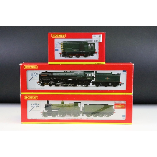 5 - Three boxed Hornby OO gauge Super Detail locomotives to include ltd edn R2892 LSWR 4-4-0 Class T9 12... 