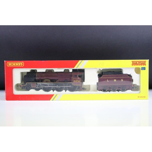 6 - Four boxed Hornby OO gauge Railroad locomotives to include R2784X BR Class A4 Mallard (Decoder fitte... 