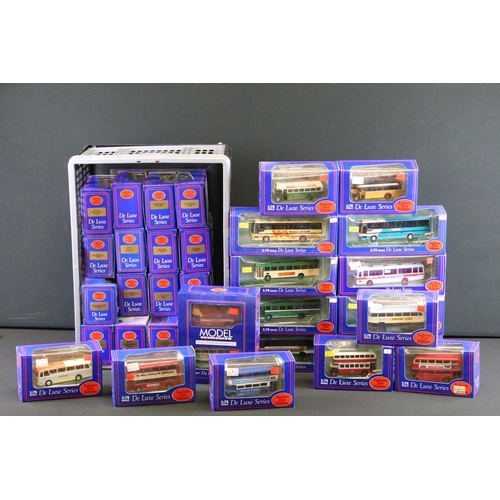 1048 - 34 Boxed EFE Exclusive First Editions De Luxe diecast model buses, ex (2 boxes)