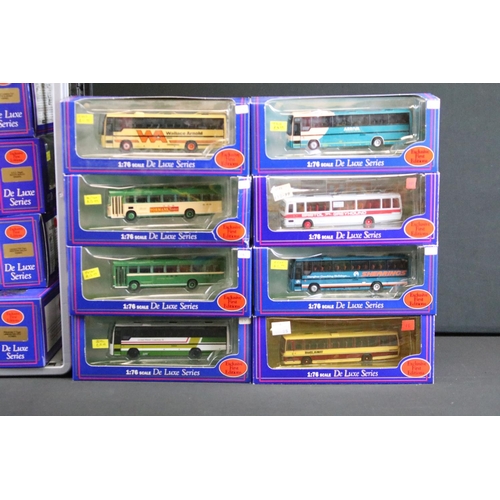 1048 - 34 Boxed EFE Exclusive First Editions De Luxe diecast model buses, ex (2 boxes)