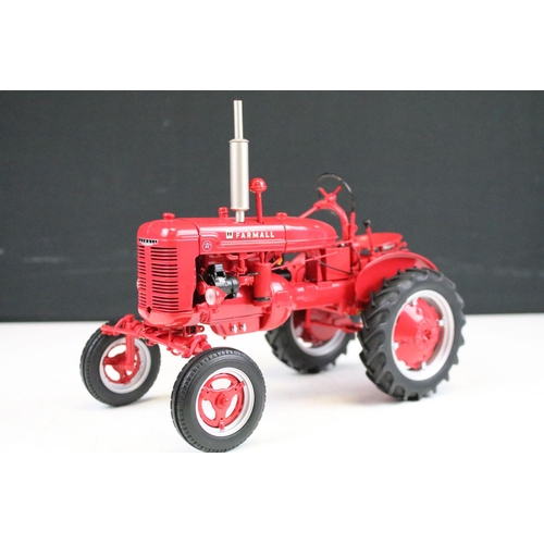 1108 - Boxed Franklin Mint 1/12 Farmall Model A Farm Tractor diecast model, ex with outer box