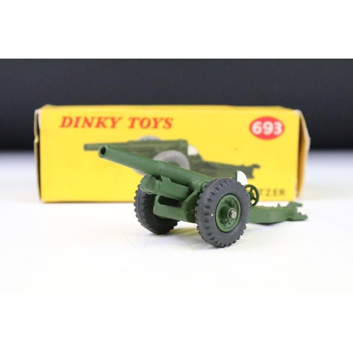 1441 - 15 Boxed Dinky military diecast models to include, 621 3 Ton Army Wagon x 2, 692 5.5 Medium Gun, 677... 