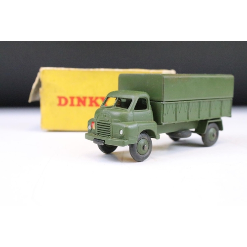 1441 - 15 Boxed Dinky military diecast models to include, 621 3 Ton Army Wagon x 2, 692 5.5 Medium Gun, 677... 