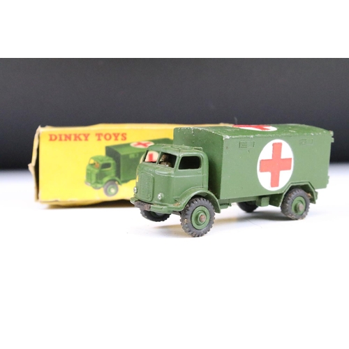 1441 - 15 Boxed Dinky military diecast models to include, 621 3 Ton Army Wagon x 2, 692 5.5 Medium Gun, 677... 