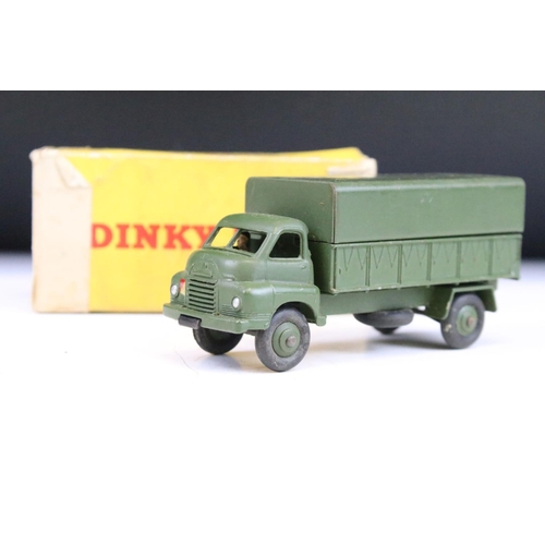 1441 - 15 Boxed Dinky military diecast models to include, 621 3 Ton Army Wagon x 2, 692 5.5 Medium Gun, 677... 