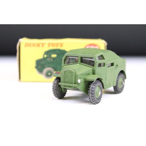 1441 - 15 Boxed Dinky military diecast models to include, 621 3 Ton Army Wagon x 2, 692 5.5 Medium Gun, 677... 