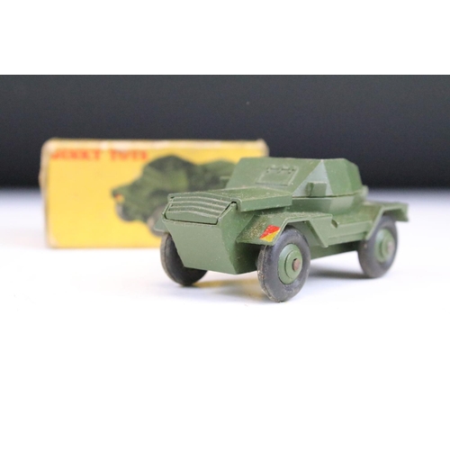 1441 - 15 Boxed Dinky military diecast models to include, 621 3 Ton Army Wagon x 2, 692 5.5 Medium Gun, 677... 