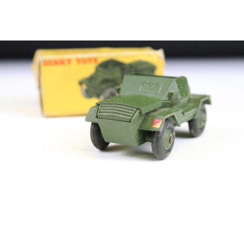 1441 - 15 Boxed Dinky military diecast models to include, 621 3 Ton Army Wagon x 2, 692 5.5 Medium Gun, 677... 