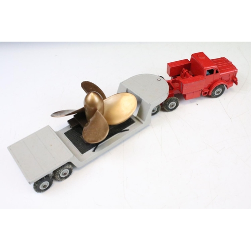 1442 - Three boxed Dinky Supertoys diecast models to include 986 Mighty Antar Low Loader with propeller, 64... 