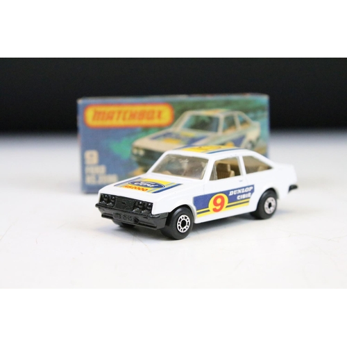 1446 - Ex Shop Stock - 12 Boxed Matchbox 75 Series diecast models to include 7 VW Golf, 16 Pontiac, 10 Plym... 