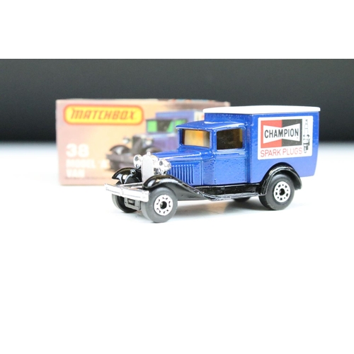 1447 - Ex Shop Stock - 12 Boxed Matchbox 75 Series diecast models to include 35 Zoo Truck ,71 Cattle Truck,... 