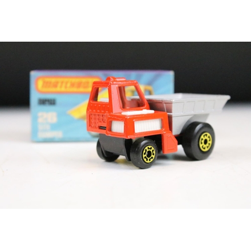 1447 - Ex Shop Stock - 12 Boxed Matchbox 75 Series diecast models to include 35 Zoo Truck ,71 Cattle Truck,... 