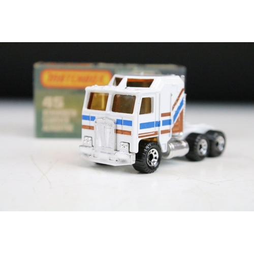 1447 - Ex Shop Stock - 12 Boxed Matchbox 75 Series diecast models to include 35 Zoo Truck ,71 Cattle Truck,... 