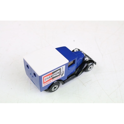 1448 - Ex Shop Stock - 12 boxed Matchbox 75 Series diecast models to include 25 Flat Car/Container, 66 Tyro... 