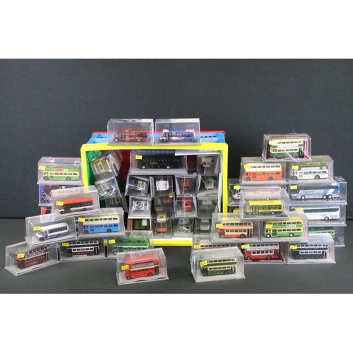 1063 - 50 Cased Corgi Original Omnibus diecast model buses, many sealed, ex (2 boxes)