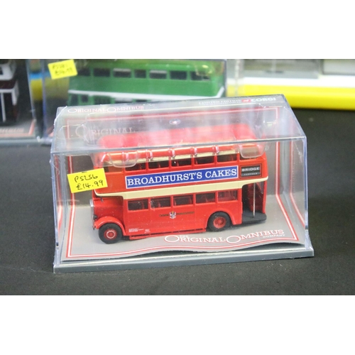 1063 - 50 Cased Corgi Original Omnibus diecast model buses, many sealed, ex (2 boxes)