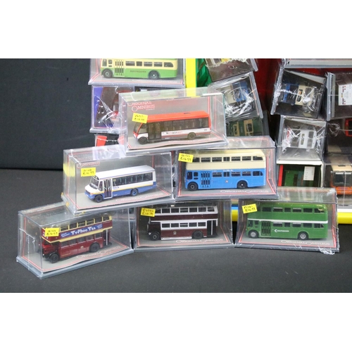 1063 - 50 Cased Corgi Original Omnibus diecast model buses, many sealed, ex (2 boxes)