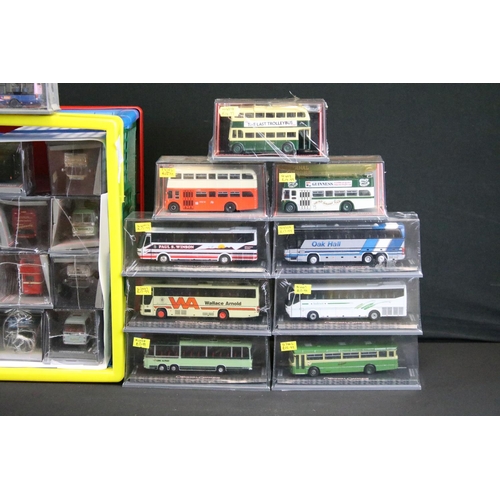 1063 - 50 Cased Corgi Original Omnibus diecast model buses, many sealed, ex (2 boxes)