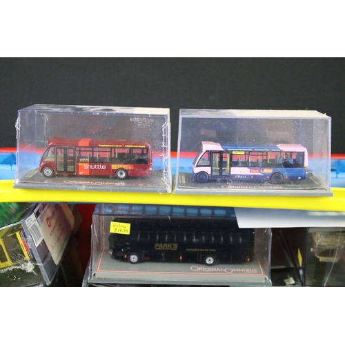 1063 - 50 Cased Corgi Original Omnibus diecast model buses, many sealed, ex (2 boxes)