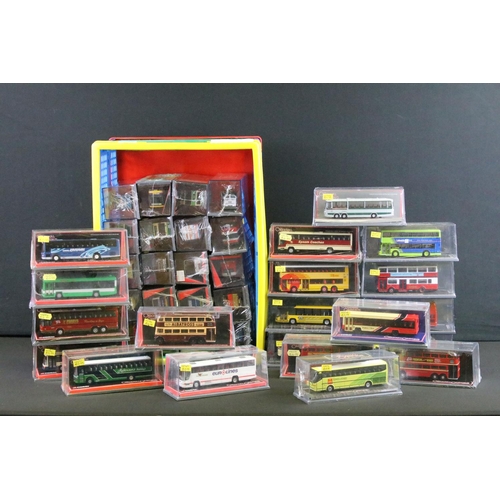 1064 - 40 Cased Corgi Original Omnibus diecast model buses, many sealed, ex (2 boxes)