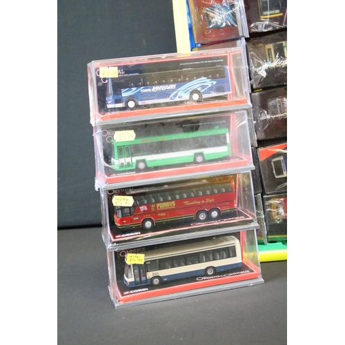 1064 - 40 Cased Corgi Original Omnibus diecast model buses, many sealed, ex (2 boxes)