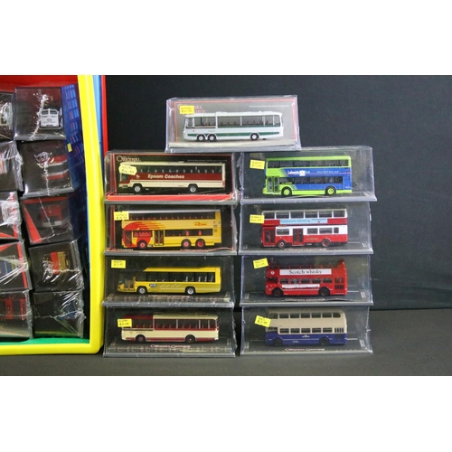 1064 - 40 Cased Corgi Original Omnibus diecast model buses, many sealed, ex (2 boxes)