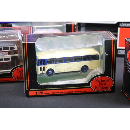 1111 - 18 Boxed / cased diecast model buses to include 12 x EFE and 6 x Corgi Original Omnibus. Diecast ex,... 