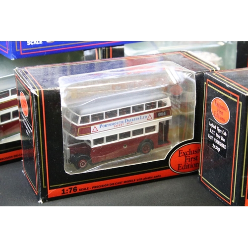 1111 - 18 Boxed / cased diecast model buses to include 12 x EFE and 6 x Corgi Original Omnibus. Diecast ex,... 