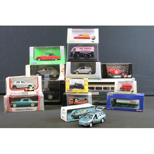 1112 - 15 Boxed diecast models to include Schuco, Oxford, Welly, Base Toys, Brumm, Classix etc, diecast ex,... 