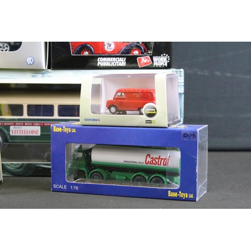 1112 - 15 Boxed diecast models to include Schuco, Oxford, Welly, Base Toys, Brumm, Classix etc, diecast ex,... 