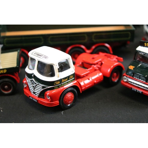 1115 - 14 Boxed Corgi Eddie Stobart diecast models to include Modern Trucks 75201 ERF Curtainside, 13601 Fo... 