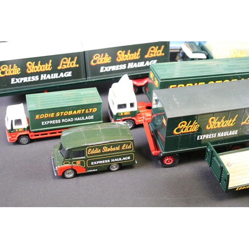 1115 - 14 Boxed Corgi Eddie Stobart diecast models to include Modern Trucks 75201 ERF Curtainside, 13601 Fo... 