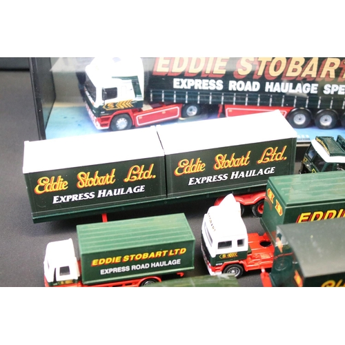 1115 - 14 Boxed Corgi Eddie Stobart diecast models to include Modern Trucks 75201 ERF Curtainside, 13601 Fo... 