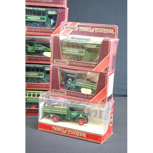 1118 - 26 Boxed Matchbox Models of Yesteryear code variant diecast models with ' Aldershot & District Tract... 